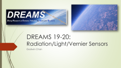 DREAMS 19-20: Radiation/Light/Vernier