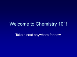 Day 1 Chem Intro - WaylandHighSchoolChemistry
