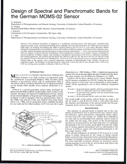 Design of Spectral and Panchromatic Bands for the German