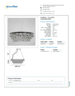 Project Information CANTO , 12-LIGHT