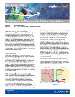 Carbon Monoxide Measurement in Coal