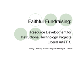 Faithful Fundraising: Resource Development Guide