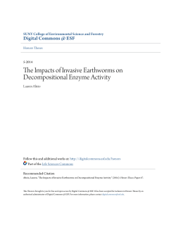 The Impacts of Invasive Earthworms on Decompositional Enzyme