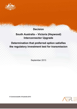 Heywood - Australian Energy Regulator
