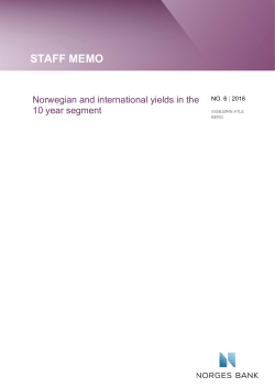 Norwegian and international yields in the 10 year segment