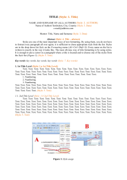 text formatting styles