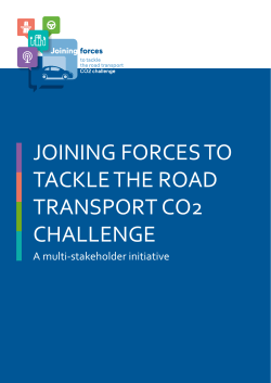 joining forces to tackle the road transport co2 challenge