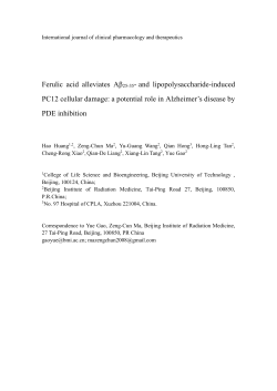 Results Protective effects of FA on Aβ 25-35