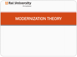 MODERNIZATION THEORY
