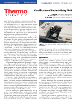 Classification of Bacteria Using FT-IR