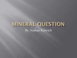 Mineral Question