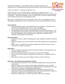 Home-Start Southwark .is committed to safe recruitment practice as