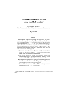 Communication Lower Bounds Using Dual