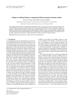Design of ventilated helmets: computational fluid and impact