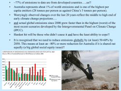 Air travel and greenhouse gas emissions&hellip;.