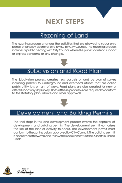 Land Development Next Steps