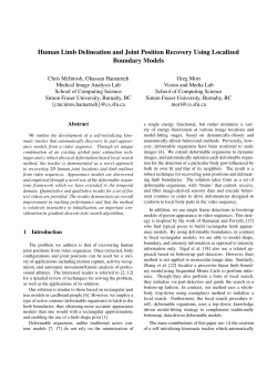 Human Limb Delineation and Joint Position Recovery Using