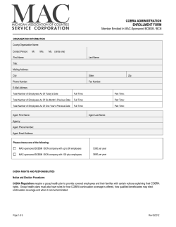 HEALTH PLAN INFORMATION (Please Attach Rate Sheets