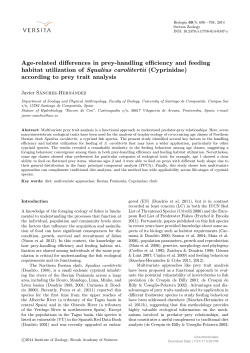 Age-related differences in prey-handling efficiency and feeding