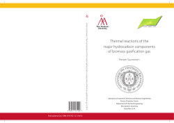 Thermal reactions of the major hydrocarbon components of