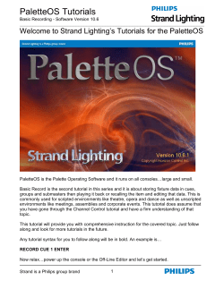 PaletteOS Tutorials