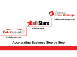 Cal-Xelerator - California Stock Exchange