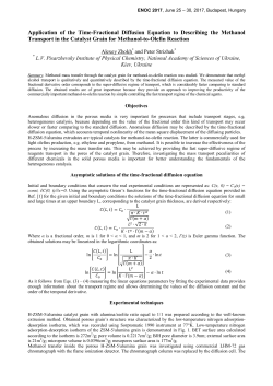 Application of the Time-Fractional Diffusion Equation