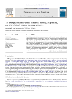 The change probability effect: Incidental