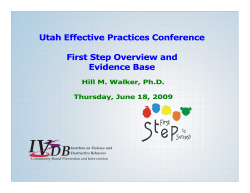 First Step Presentation 2a 05-22-09