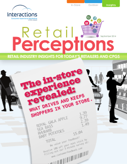 The in-store revealed: experience