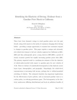 Identifying the Elasticity of Driving