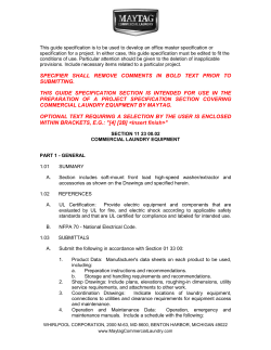 mfs washers - Maytag Commercial Laundry