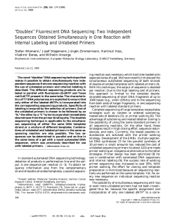 Doublex fluorescent DNA sequencing: Two independent sequences