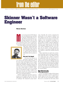 Skinner Wasn`t a Software Engineer