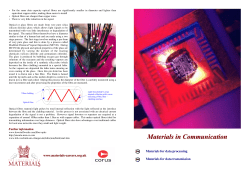 Materials in Communication