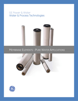 Channel Partner Pure Water Membrane Catalog