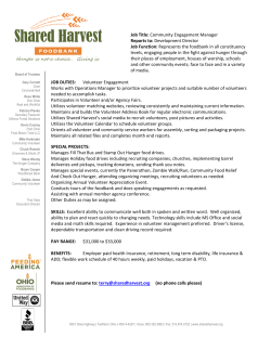 Community Engagement Manager Reports to