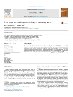Scale, scope, and trade dynamics of export