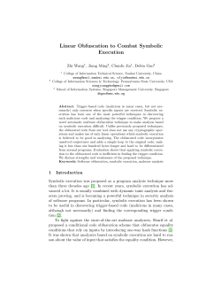 Linear Obfuscation to Combat Symbolic Execution