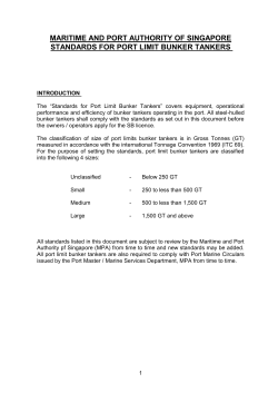 maritime and port authority of singapore standards for port limit