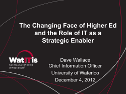 The IT Strategic Plan Project