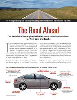 The Benefits of Strong Fuel Efficiency and Pollution Standards for