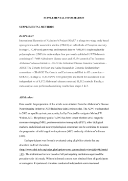 SUPPLEMENTAL INFORMATION SUPPLEMENTAL METHODS