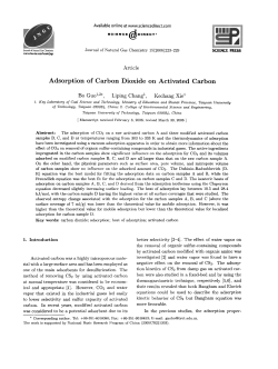 Adsorption of Carbon Dioxide on Activated Carbon