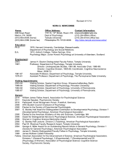 NORA S - Temple University Sites