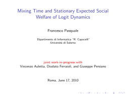 Mixing Time and Stationary Expected Social Welfare of Logit