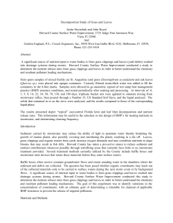 Decomposition Study of Grass and Leaves