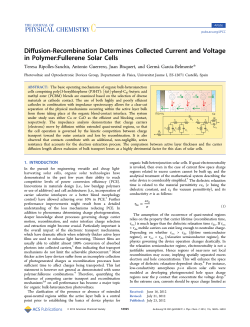 Diffusion-Recombination Determines Collected Current and Voltage