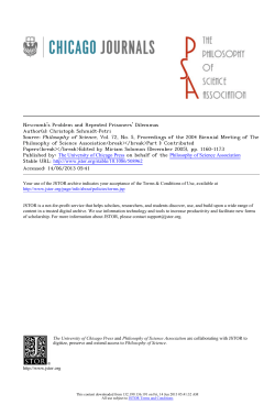 Newcombs Problem and Repeated Prisoners Dilemmas