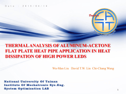 thermal analysis of aluminum-acetone flat plate heat pipe